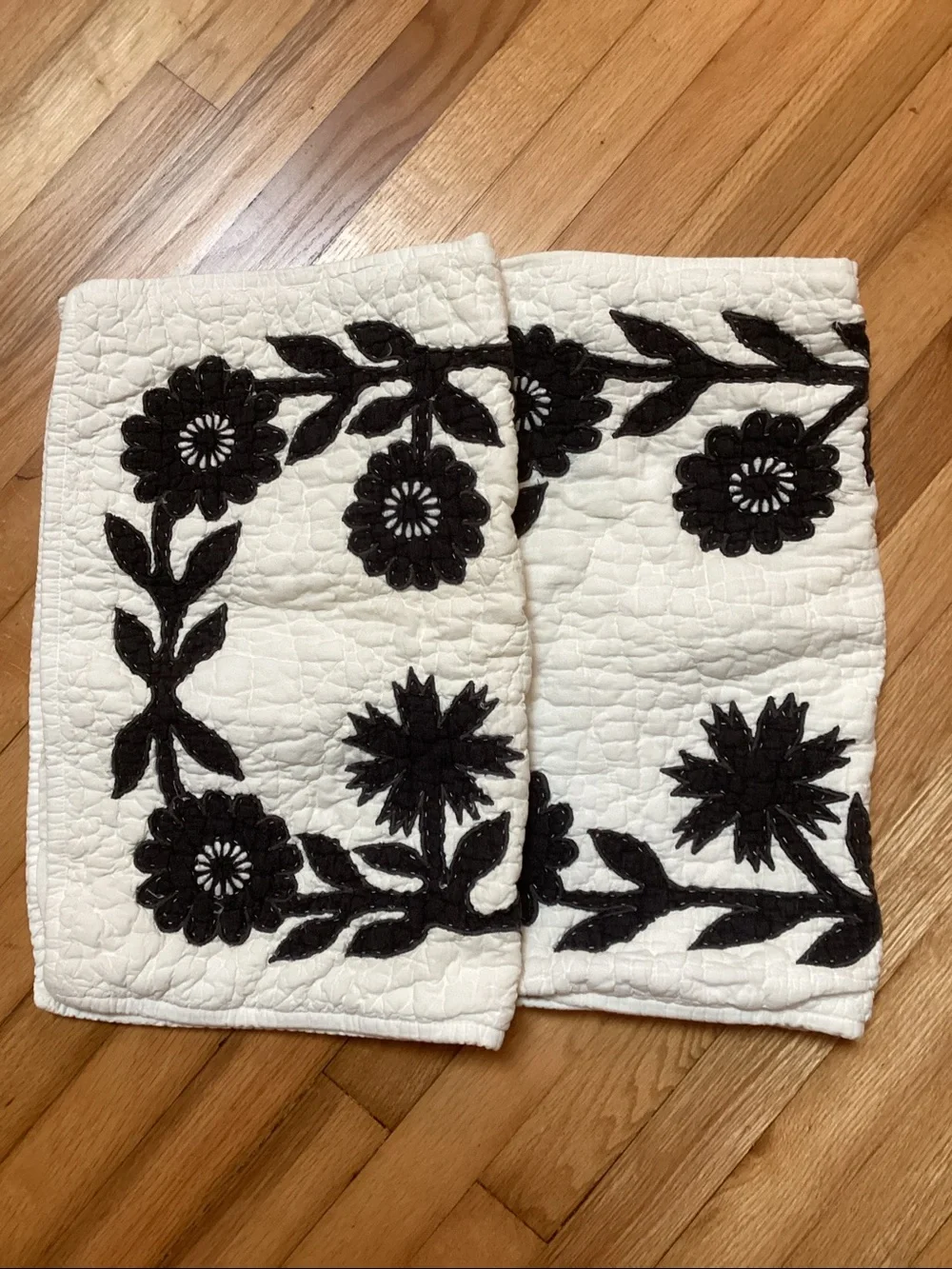 Pottery Barn charcoal quilted LILO Pillow Sham (set of two)